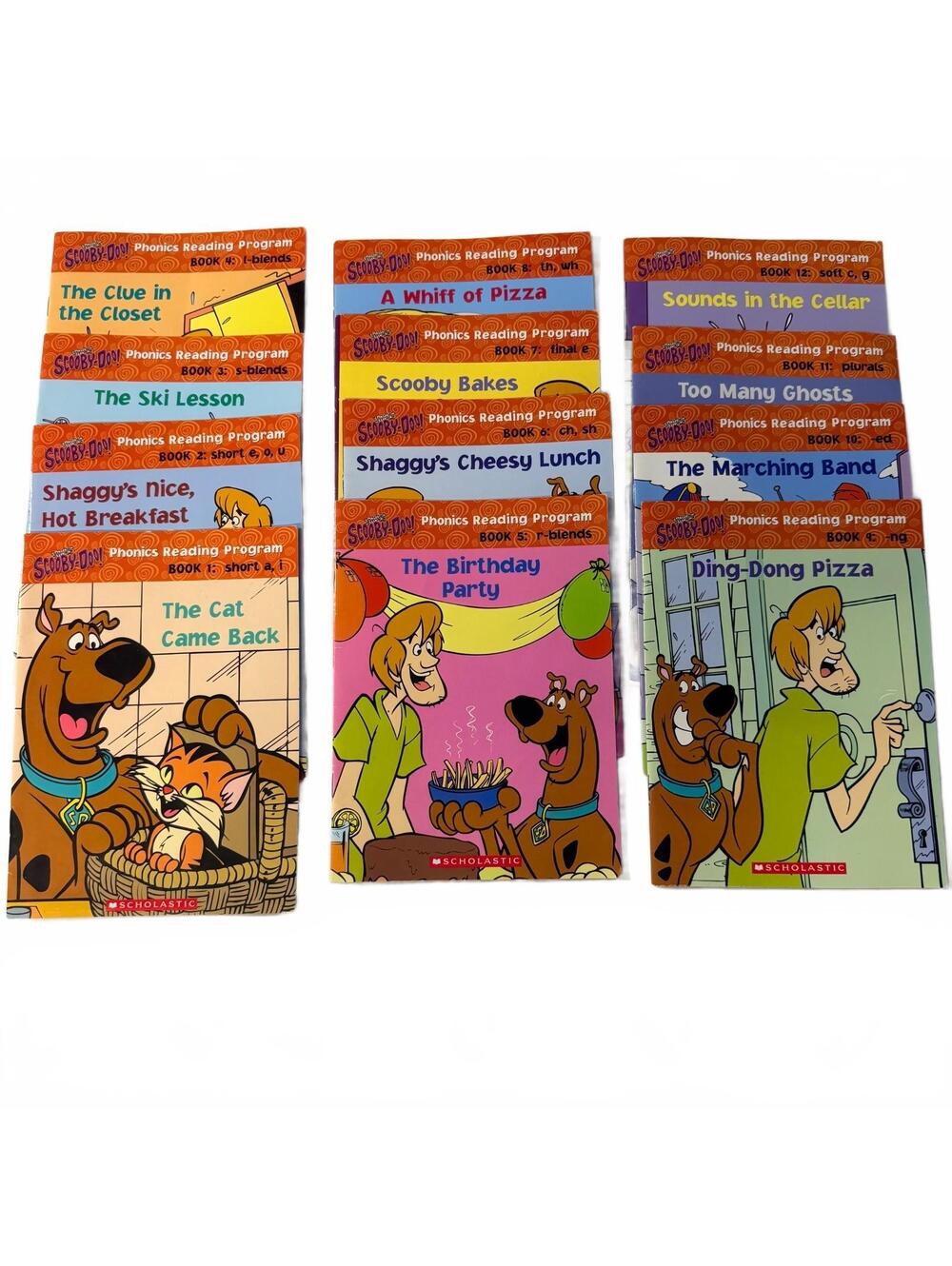 Scooby-Doo Phonics Early Reader Books Set of 12 Reading Kindergarten 1st Grade